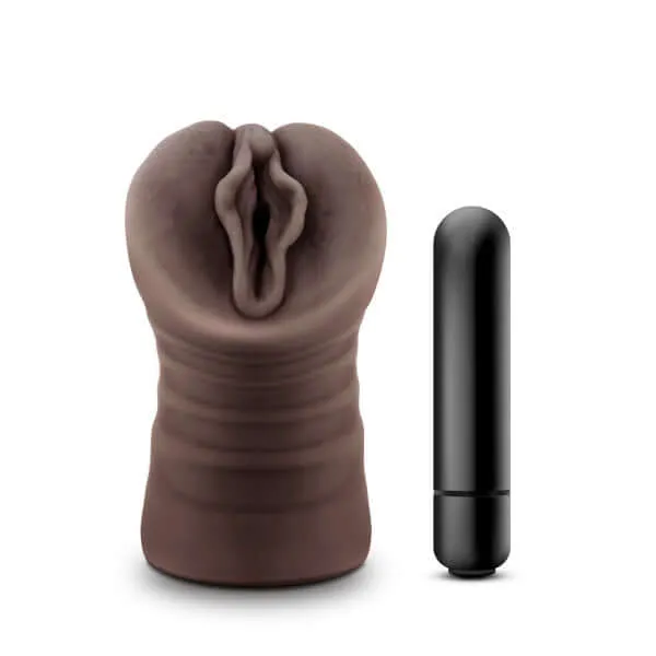 Male Sex Toys Blush Novelties Hot Chocolate Alexis Brown Vibrating Vagina Stroker