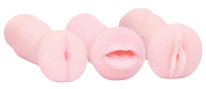 Male Sex Toys Icon Brands Icon Male Pocket Pink Stroker 3 Pack