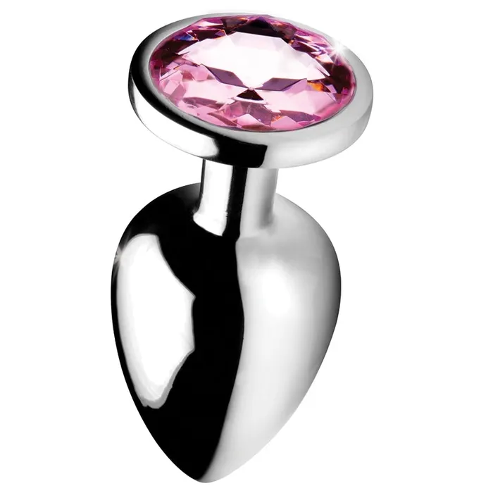 Male Sex Toys XR Brands Booty Sparks Pink Gem Anal PlugLarge