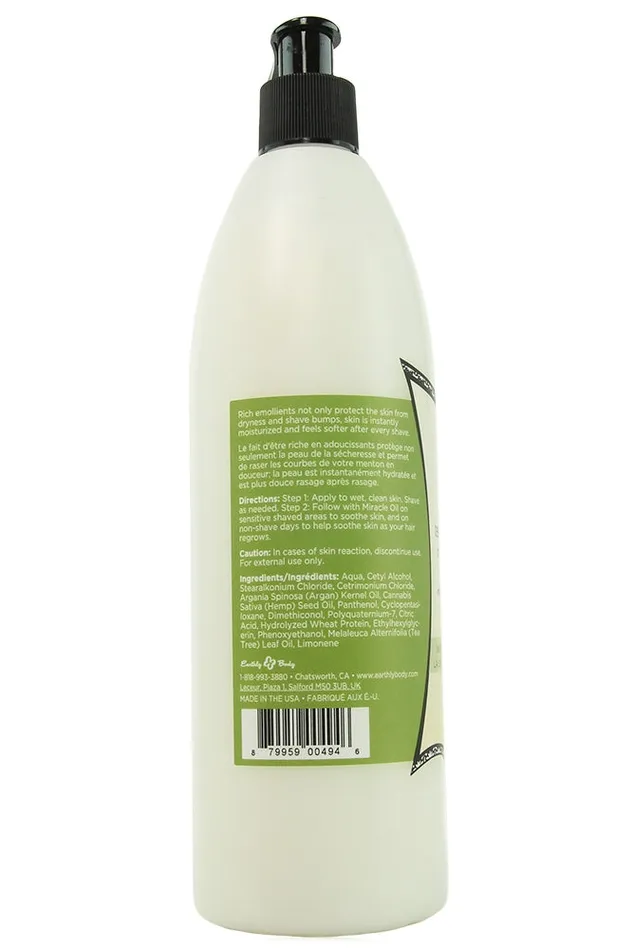 Miracle Oil Tea Tree Shave Cream in 16oz Earthly Body Female Sex Toys Miracle Oil Tea Tree Shave Cream in 16oz Earthly Body Female Sex Toys