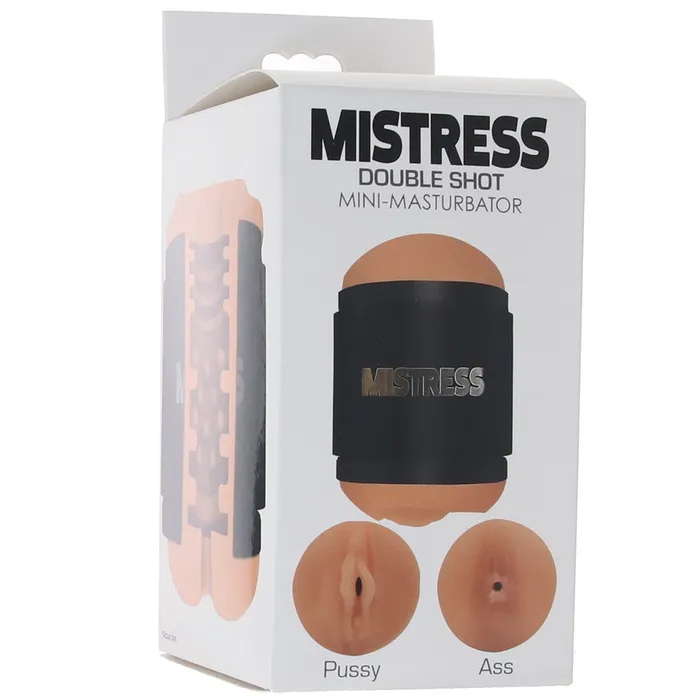 Mistress Double Shot Mini Masturbator in Light XR Brands Male Sex Toys