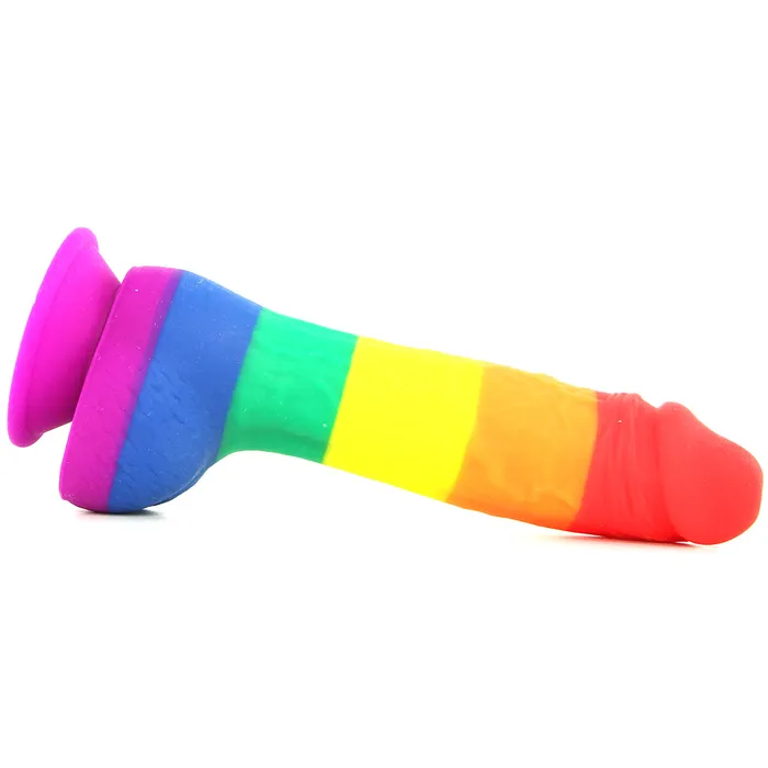 ns novelties Colours Pride Edition 6 Inch Silicone Dildo in Rainbow Dildos