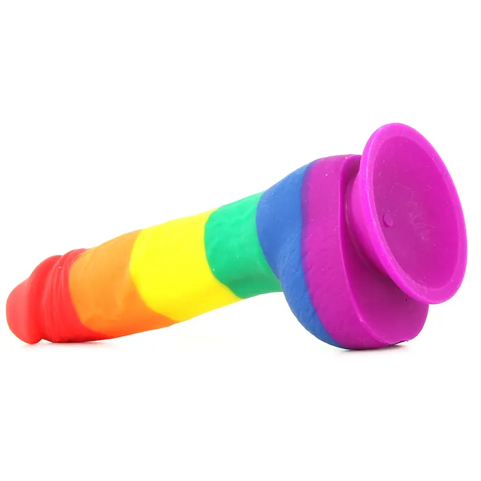 ns novelties Colours Pride Edition 6 Inch Silicone Dildo in Rainbow Dildos