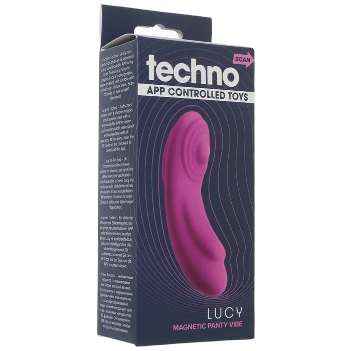 ns novelties Techno Lucy Magnetic Panty Vibe in Magenta Female Sex Toys