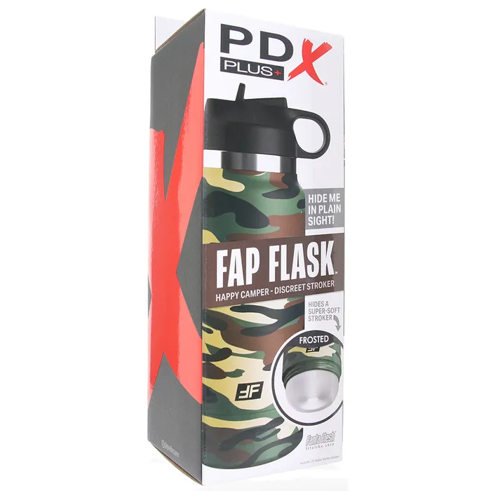 Pipedream PDX Plus Fap Flask Happy Camper Discreet Stroker Male Sex Toys