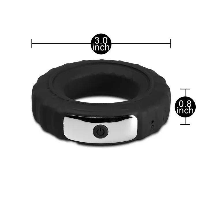 Remote Control Silicone Vibrating Cock Ring GHETTOFF Couples