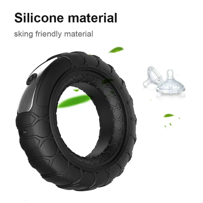 Remote Control Silicone Vibrating Cock Ring GHETTOFF Couples