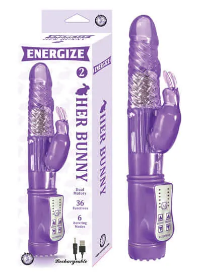 Vibrators Nasstoys ENERGIZE HER BUNNY 2 PURPLE RABBIT VIBRATOR
