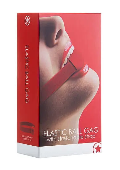 Vibrators SHOTS AMERICA Ouch Elastic Gag Red