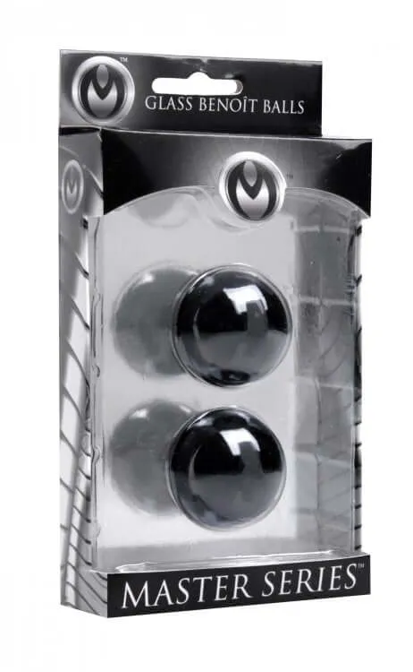XR Brands Master Series Jaded Glass Ben Wa Balls Exquisite Sensuality and Strength Dildos