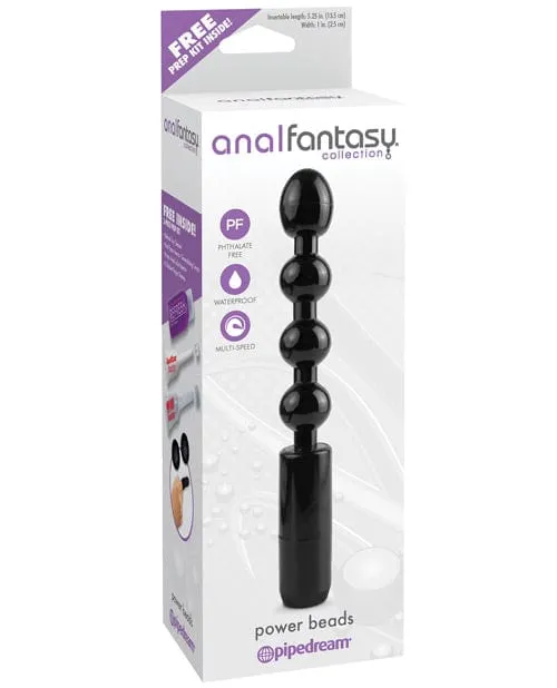 Anal Fantasy Collection Power Beads Black Pipedream Products Anal