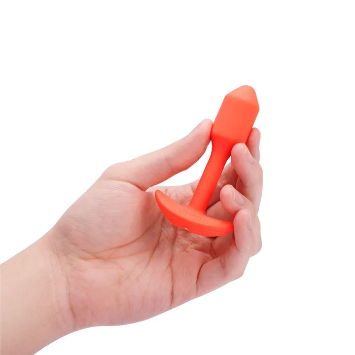 BVibe Vibrating Snug Plug 1 Small in Orange BVibe Male Sex Toys