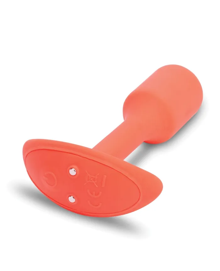 BVibe Vibrating Snug Plug 1 Small in Orange BVibe Male Sex Toys