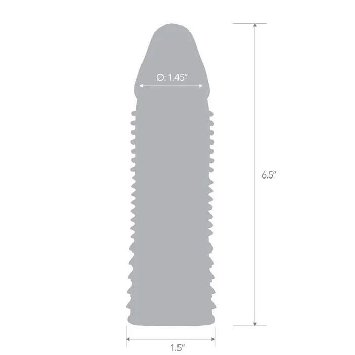 Blue Line Men Male Sex Toys 65 Triple Sensation Penis Enhancing Sleeve Extension