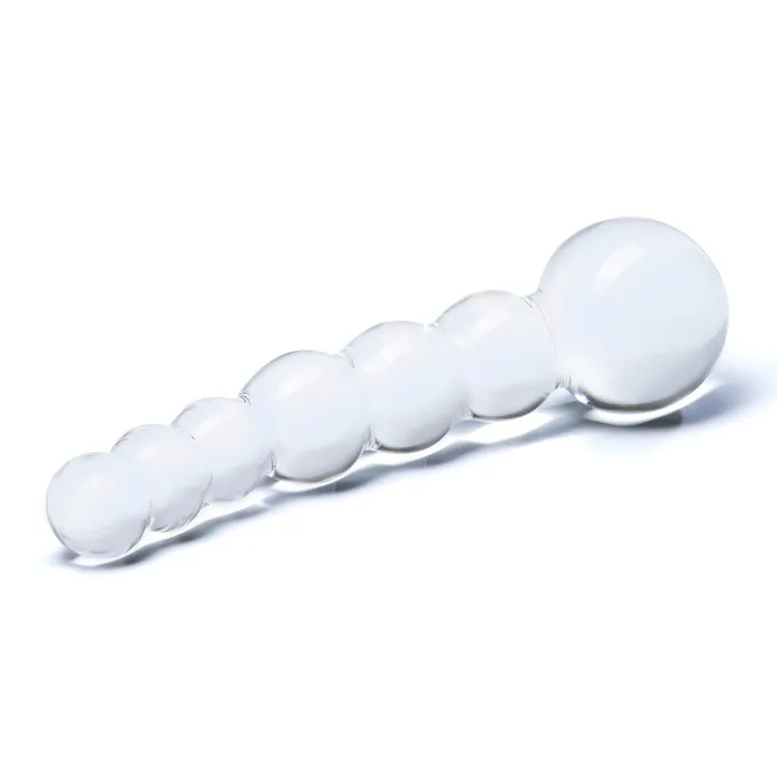 Curved Glass Anal Beads Gls Anal