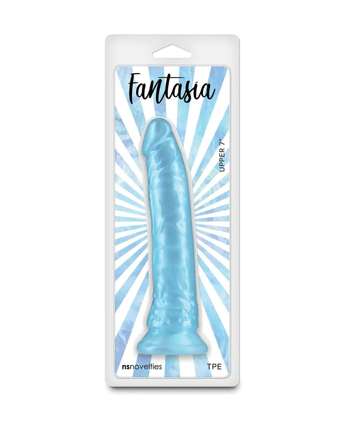 Dildos NS Novelties Fantasia Upper 7 Dildo Turquoise
