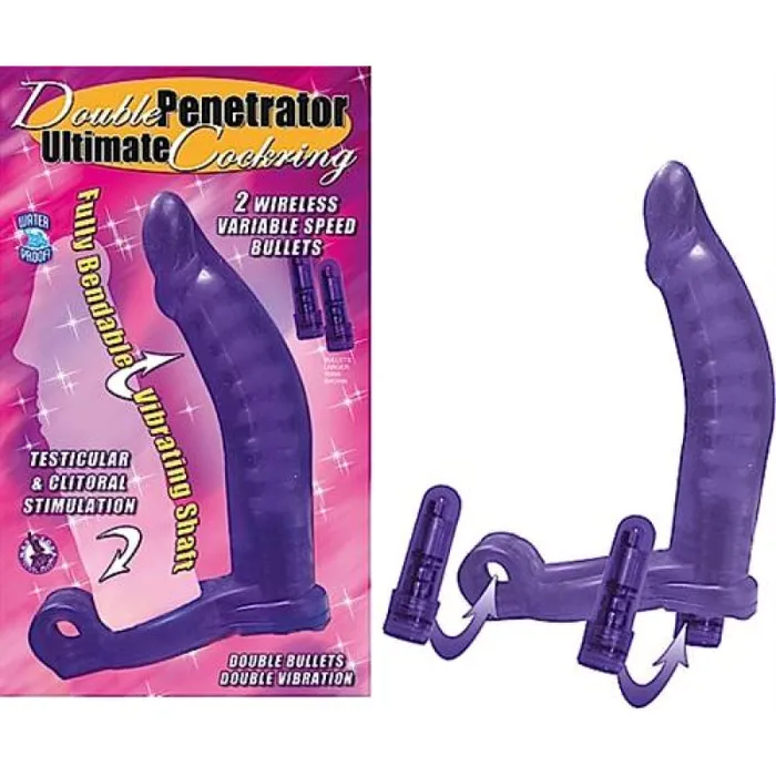 Double Penetrator Ultimate CockringPurple Nasstoys Vibrators