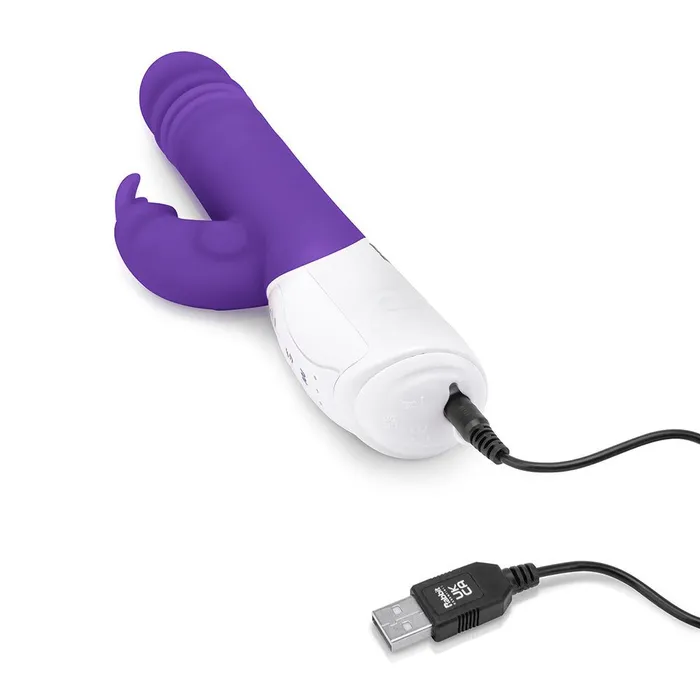 Female Sex Toys Rabbit Essentials Thrusting Rabbit Vibrator with GSpot Stimulation