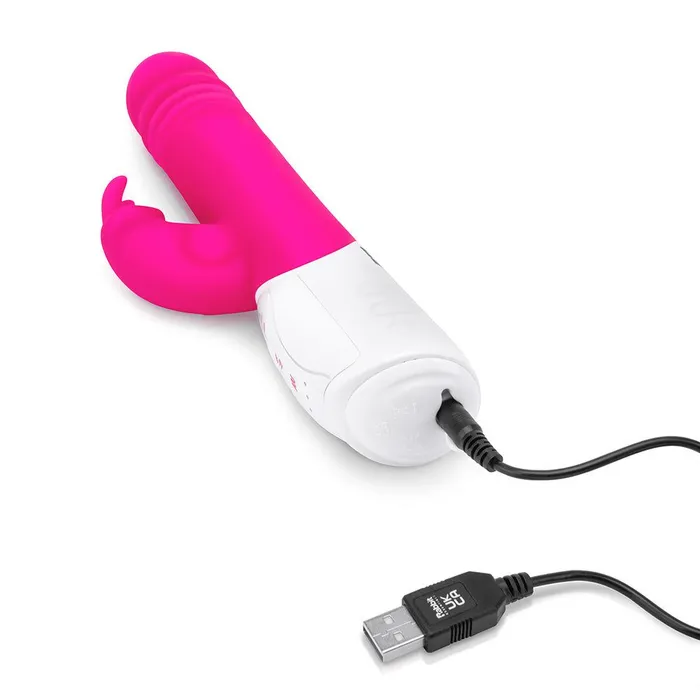 Female Sex Toys Rabbit Essentials Thrusting Rabbit Vibrator with GSpot Stimulation