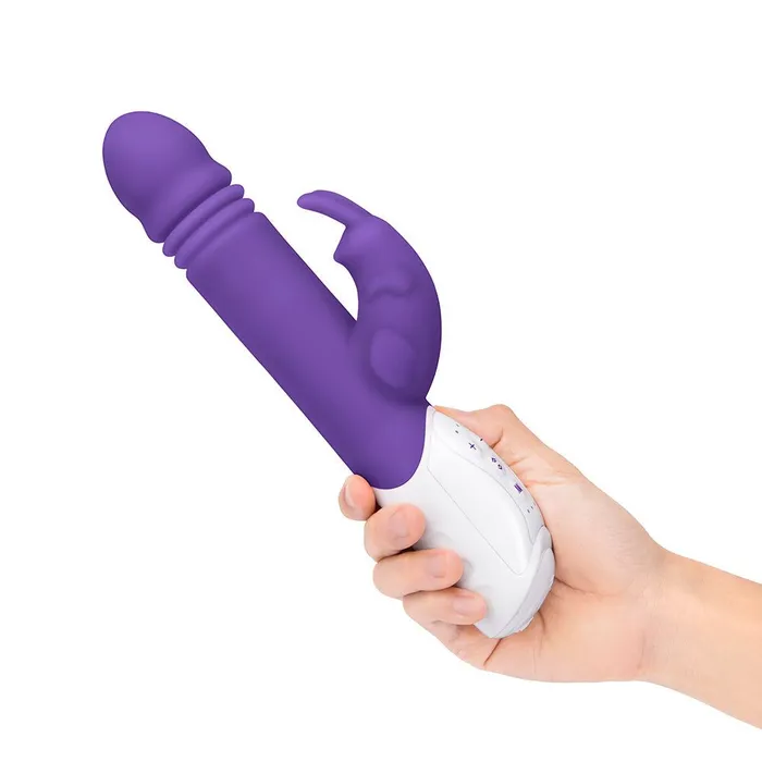 Female Sex Toys Rabbit Essentials Thrusting Rabbit Vibrator with GSpot Stimulation