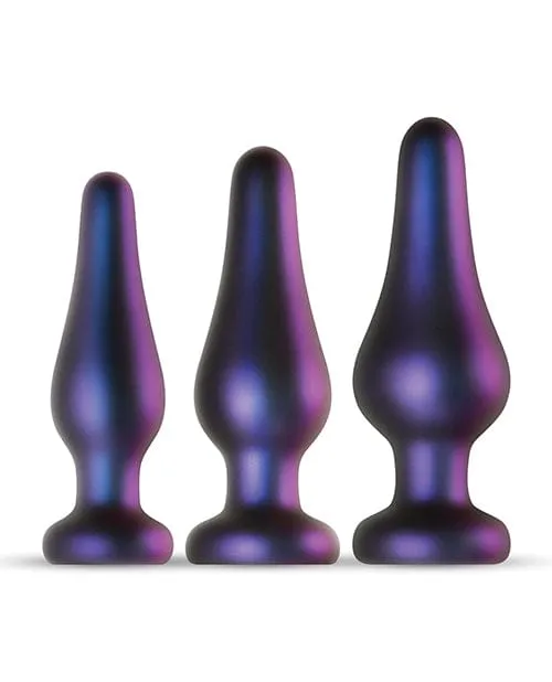 Hueman Comets Butt Plug Set Of 3 Purple Hueman Anal