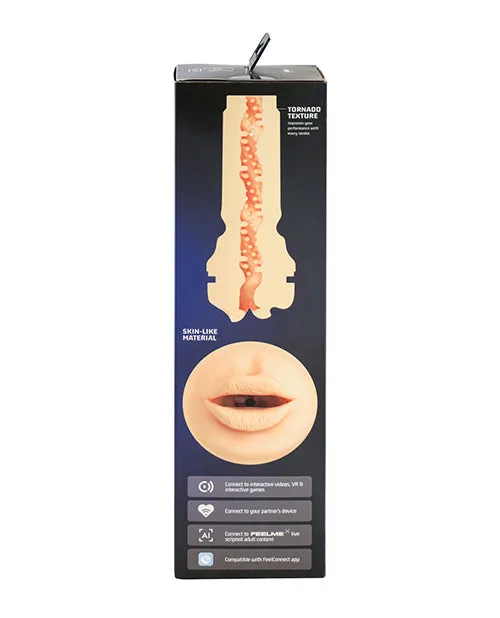 Kiiroo Kiiroo Feel Mouth PowerBlow Stroker Combo Set Pale Male Sex Toys Kiiroo Kiiroo Feel Mouth PowerBlow Stroker Combo Set Pale Male Sex Toys