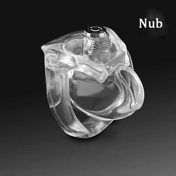 Male Sex Toys honeysx HT V5 Resin Male Chastity Device Cobra Cock Cage clear