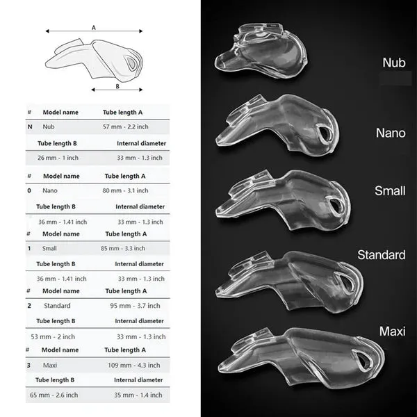 Male Sex Toys honeysx HT V5 Resin Male Chastity Device Cobra Cock Cage clear