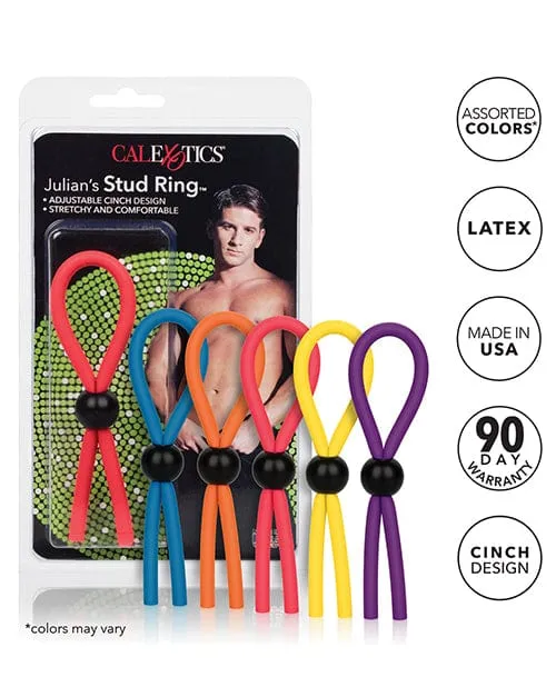 Male Sex Toys Julians Stud Ring Assorted Colors CalExotics Male Sex Toys Julians Stud Ring Assorted Colors CalExotics