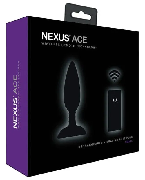 Nexus Nexus Ace Remote Control Butt Plug Small Black Anal
