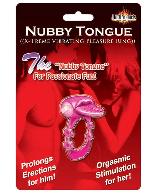 Nubby Tongue Xtreme Vibrating Pleasure Ring Hott Products Male Sex Toys