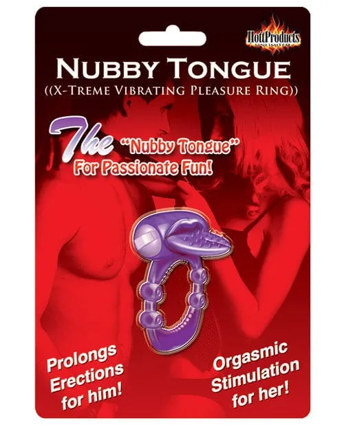 Nubby Tongue Xtreme Vibrating Pleasure Ring Hott Products Male Sex Toys Nubby Tongue Xtreme Vibrating Pleasure Ring Hott Products Male Sex Toys
