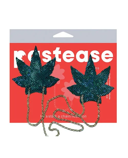 Pastease Chains Disco Weed Leaf Green Os Pastease Vibrators