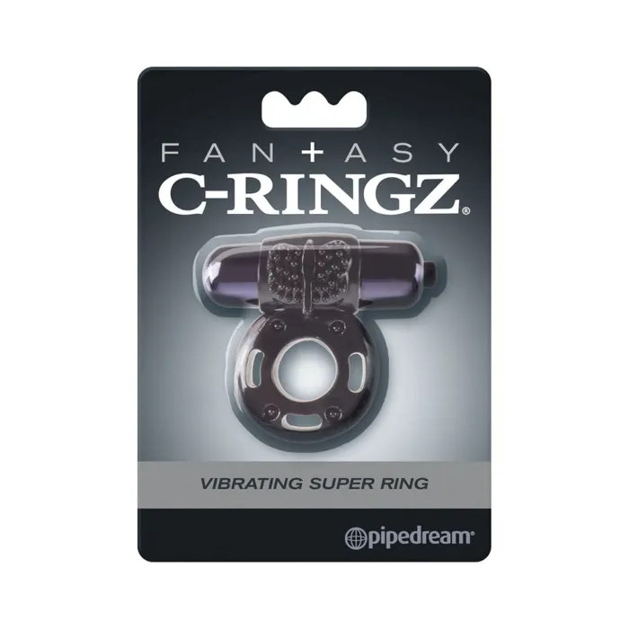 Pipedream Male Sex Toys Fantasy CRingz Vibrating Super Ring Black Pipedream Male Sex Toys Fantasy CRingz Vibrating Super Ring Black