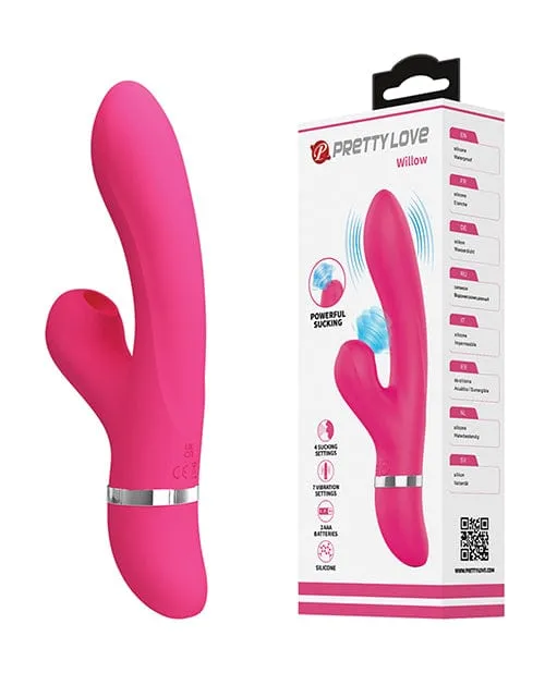 Pretty Love Vibrators Pretty Love Willow Sucking Rabbit Pink
