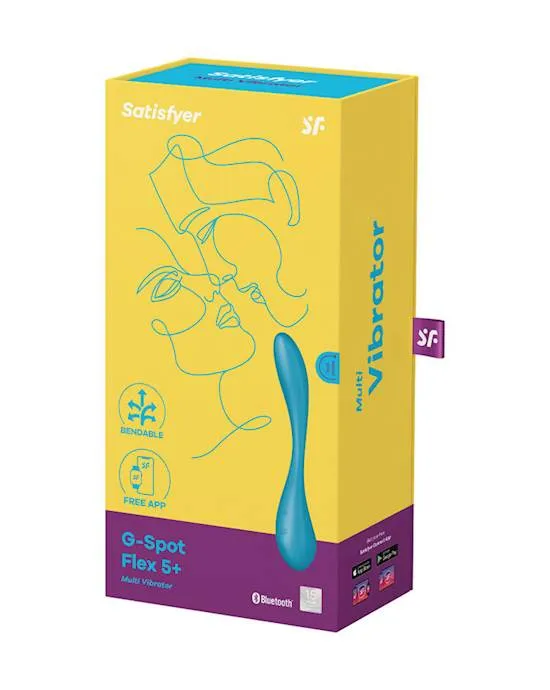 Satisfyer Vibrators Satisfyer Gspot Flex 5 Connect App Lilac Petrol 77 Inch