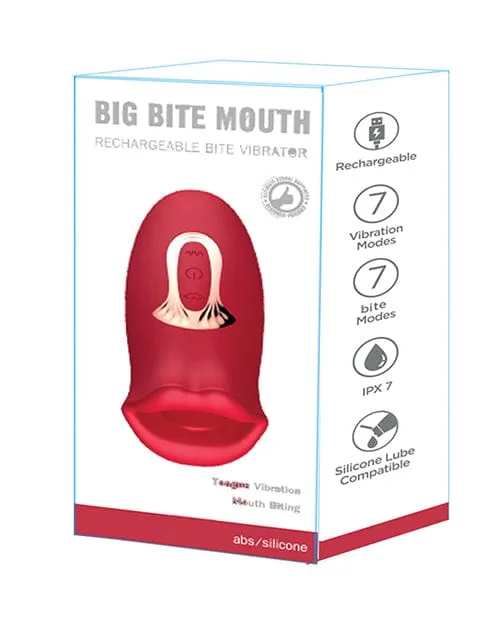 SECWELL Vibrators Big Bite Mouth Vibration Biting Red SECWELL Vibrators Big Bite Mouth Vibration Biting Red