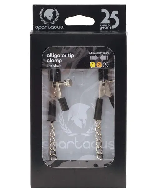 Spartacus Female Sex Toys Spartacus Adjustable Alligator Nipple Clamps with Link Chain Spartacus Female Sex Toys Spartacus Adjustable Alligator Nipple Clamps with Link Chain