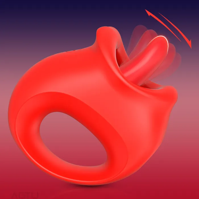 Touch Honey Female Sex Toys Luna Realistic Tongue Licking Vibrator for Clit and Nipple Stimulation