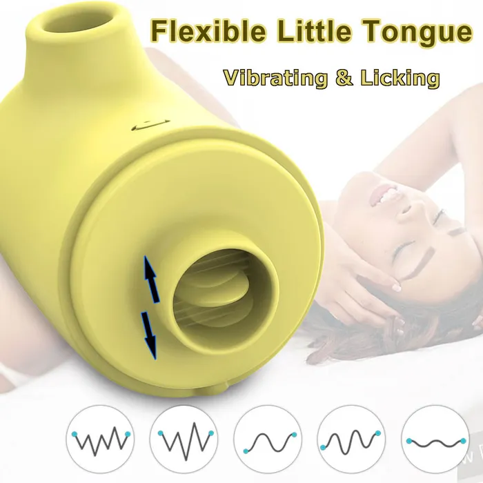 Touch Honey Male Sex Toys Lovely Clit Sucker and Vibrating Tongue Licker C5