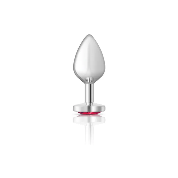 Viben Anal Cheeky Charms Silver Metal Butt Plug Heart Bright Pink Medium Viben Anal Cheeky Charms Silver Metal Butt Plug Heart Bright Pink Medium