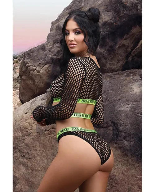 Vibes Fuck Ur Rules Long Sleeve Crop Top Panty Pasties Blackgreen Fantasy Lingerie Vibrators Vibes Fuck Ur Rules Long Sleeve Crop Top Panty Pasties Blackgreen Fantasy Lingerie Vibrators