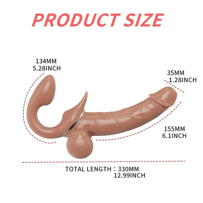 YEAIN Female Sex Toys Yeain Lesbian Strapless Strap On Dildo Vibrator