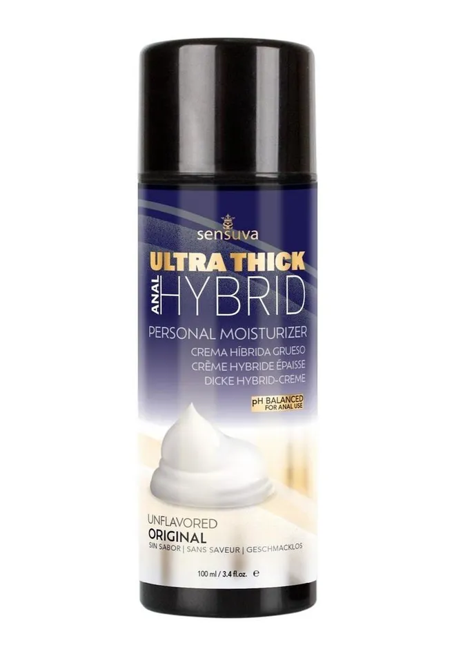 Anal Sensuva Lubricants Sensuva UltraThick Anal Hybrid Personal Moisturizer Lubricant High Ph Formula Original Unflavored