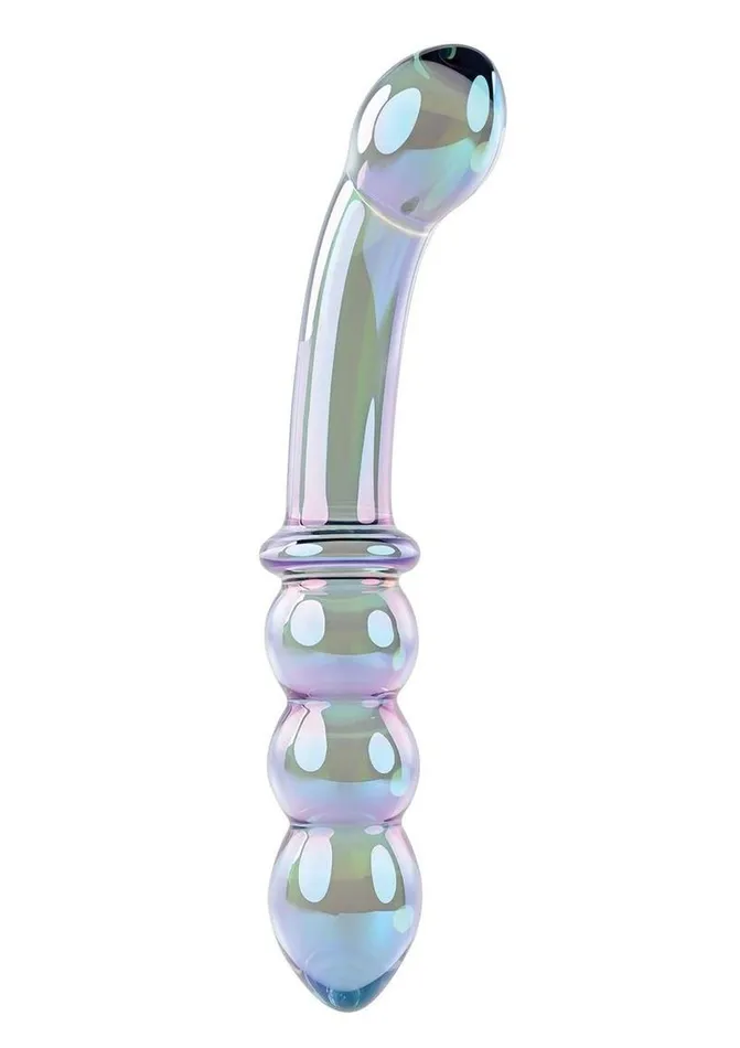 Dildos Evolved Novelties Gender X Lustrous Galaxy Wand Glass Dildo Multicolor