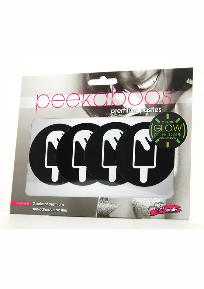Dildos PEEKABOO Peekaboo Glow In The Dark Ice Cream Pasties