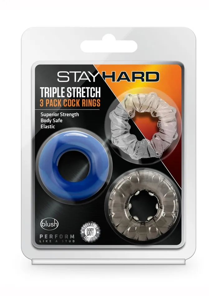 Dildos Stay Hard Stay Hard Triple Stretch Cock Rings Dildos Stay Hard Stay Hard Triple Stretch Cock Rings