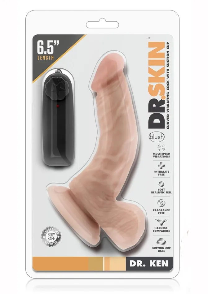 Female Sex Toys Dr Skin Dr Skin Dr Ken Vibrating Dildo with Remote Control