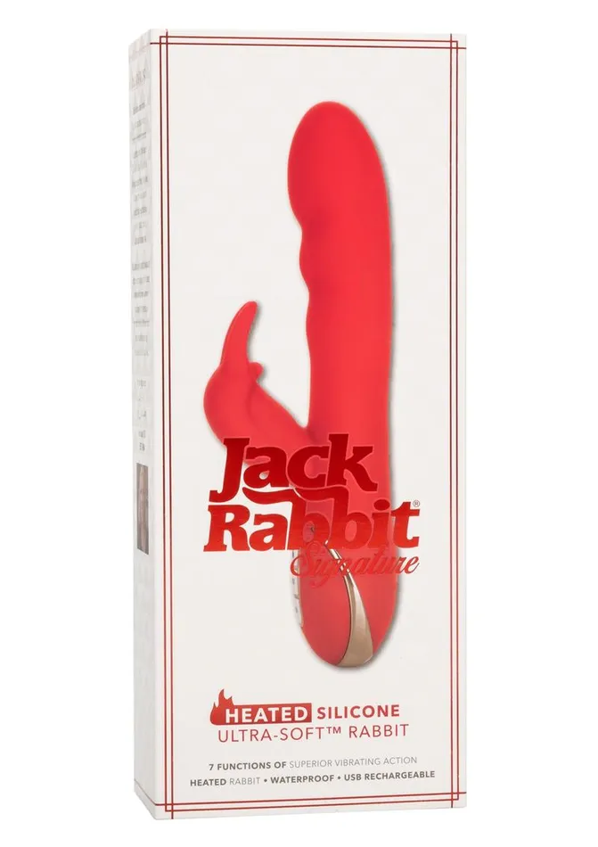Female Sex Toys Jack Rabbit Jack Rabbit Signature Heated Silicone UltraSoft Rabbit Rechargeable Vibrator