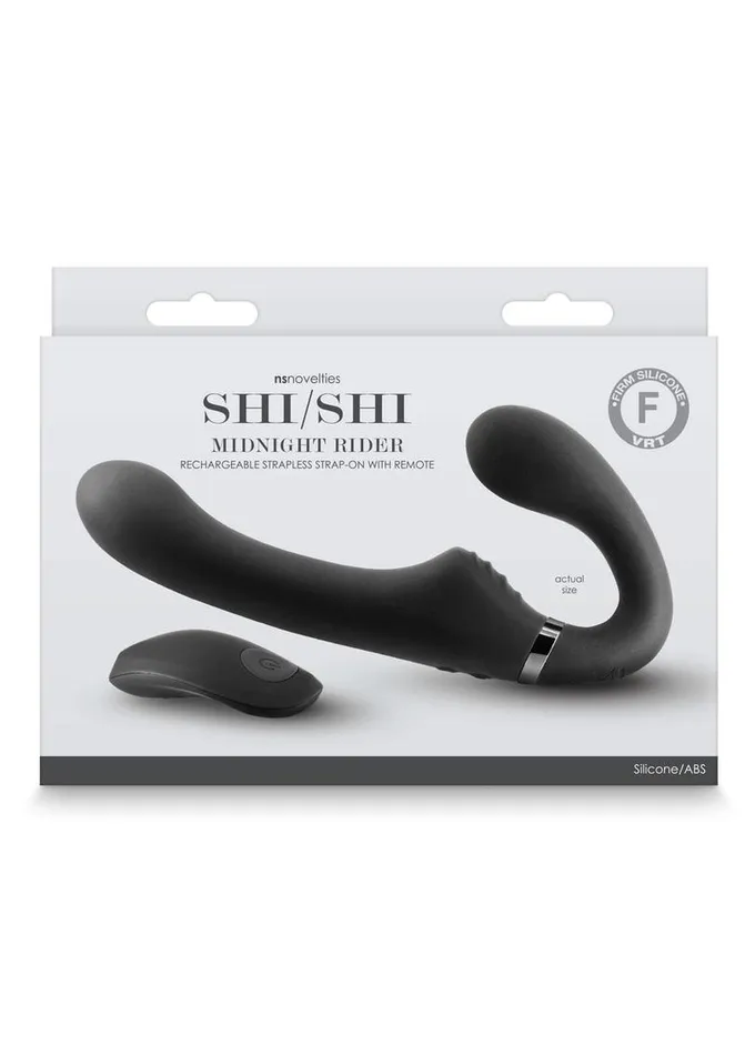 Female Sex Toys ShiShi ShiShi Midnight Rider Rechargeable Silicone Dual End Strapless StrapOn Female Sex Toys ShiShi ShiShi Midnight Rider Rechargeable Silicone Dual End Strapless StrapOn